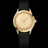 26 mm, Moonshine™ gold on fabric strap^OMEGA Fashion