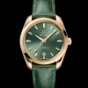 38 mm, Moonshine™ gold on leather^OMEGA Fashion