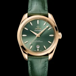 38 mm, Moonshine™ gold on leather^OMEGA Fashion