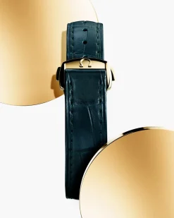 34 mm, Moonshine™ gold on leather strap^OMEGA Clearance