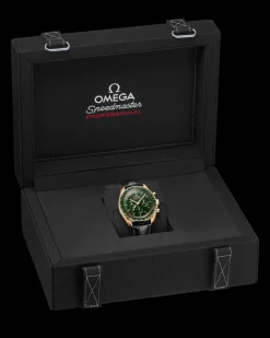 42 mm, Moonshine™ gold on leather strap^OMEGA New
