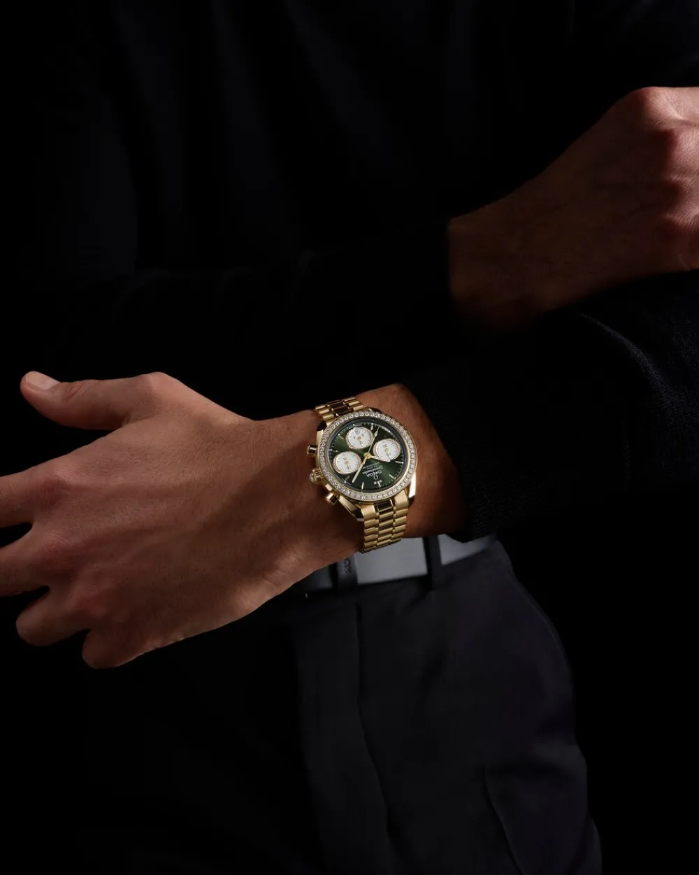 38 mm, Moonshine™ gold on Moonshine™ gold^OMEGA Fashion