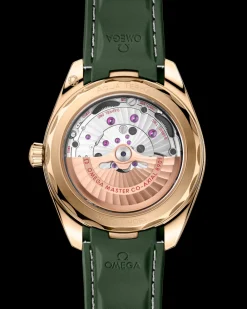 41 mm, Moonshine™ gold on rubber strap^OMEGA New