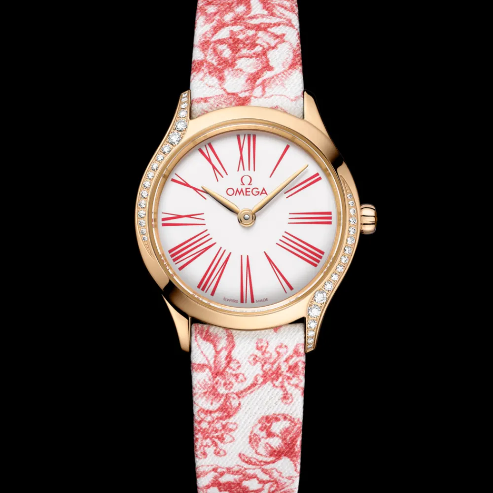 26 mm, Moonshine™ gold on toile de jouy^OMEGA Hot