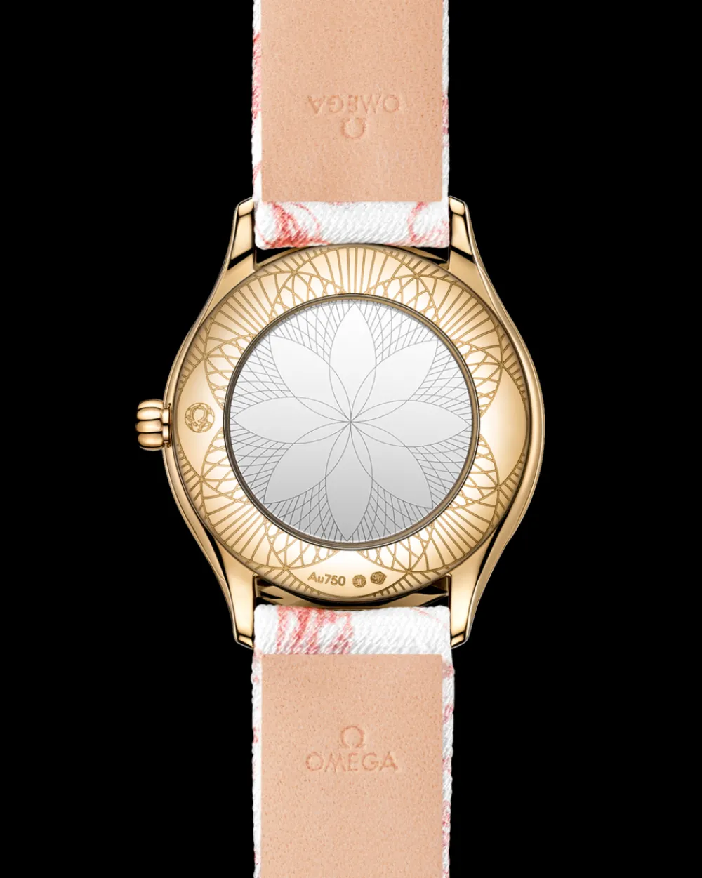 26 mm, Moonshine™ gold on toile de jouy^OMEGA Hot