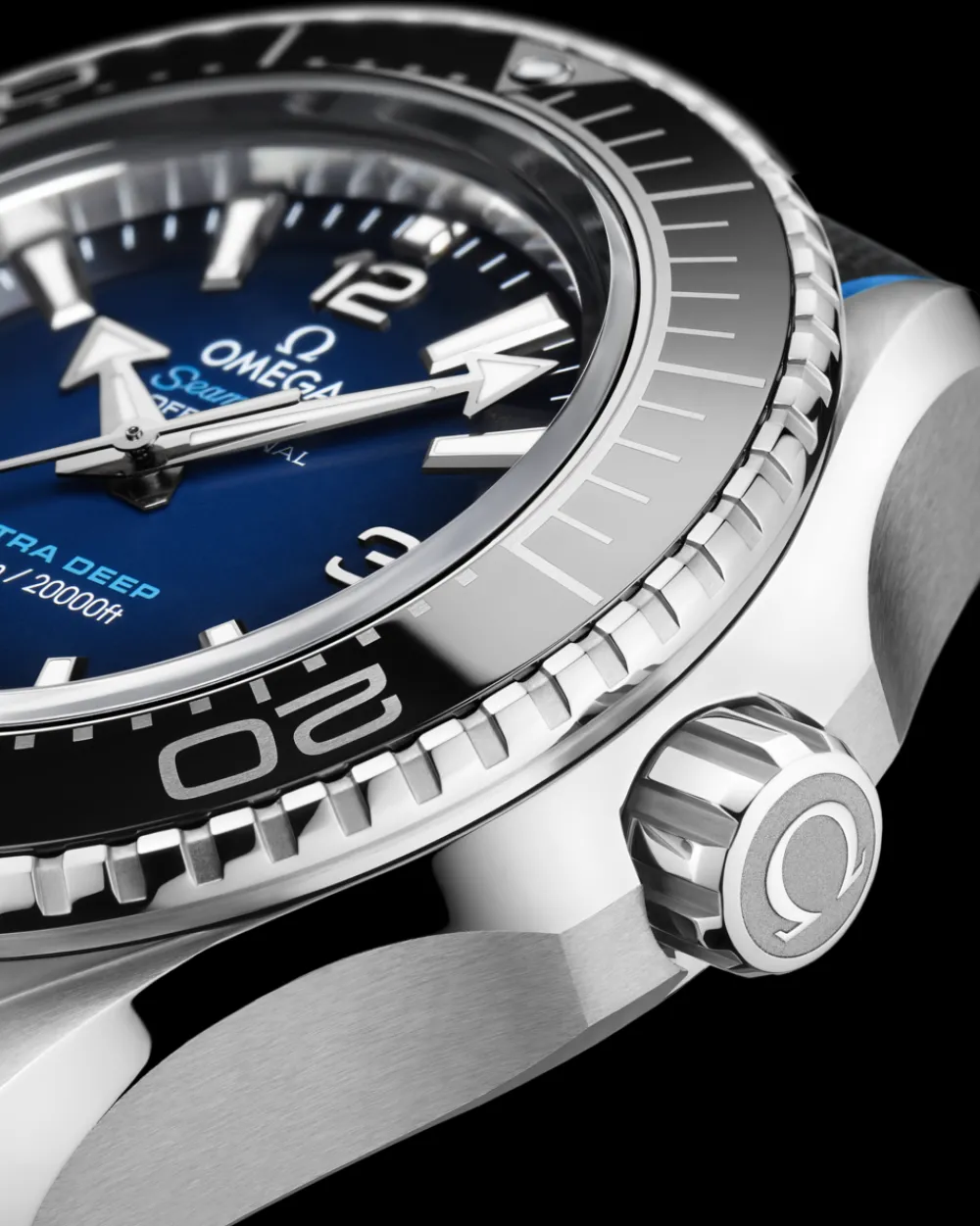 45.5 mm, O‑MEGASTEEL on rubber strap^OMEGA Discount