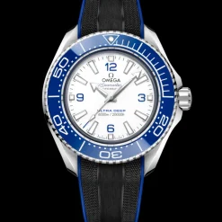 45.5 mm, O‑MEGASTEEL on rubber strap^OMEGA Best