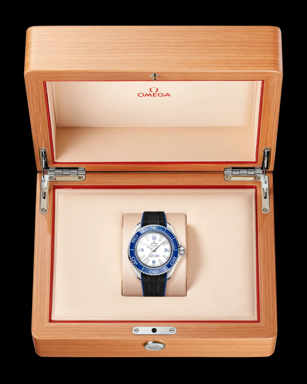 45.5 mm, O‑MEGASTEEL on rubber strap^OMEGA Best