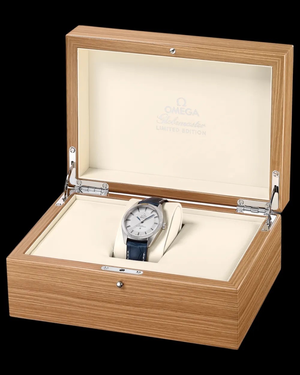 39 mm, platinum on leather strap^OMEGA Discount