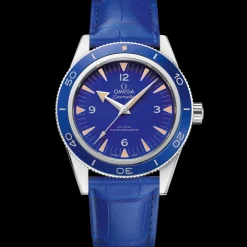 41 mm, platinum on leather strap^OMEGA Discount