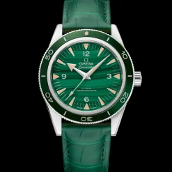 41 mm, platinum on leather strap^OMEGA Discount