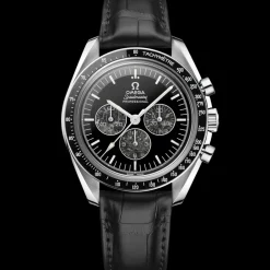 42 mm, platinum on leather strap^OMEGA Clearance