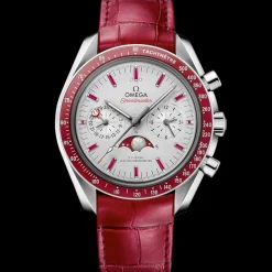 44.25 mm, platinum on leather strap^OMEGA Online