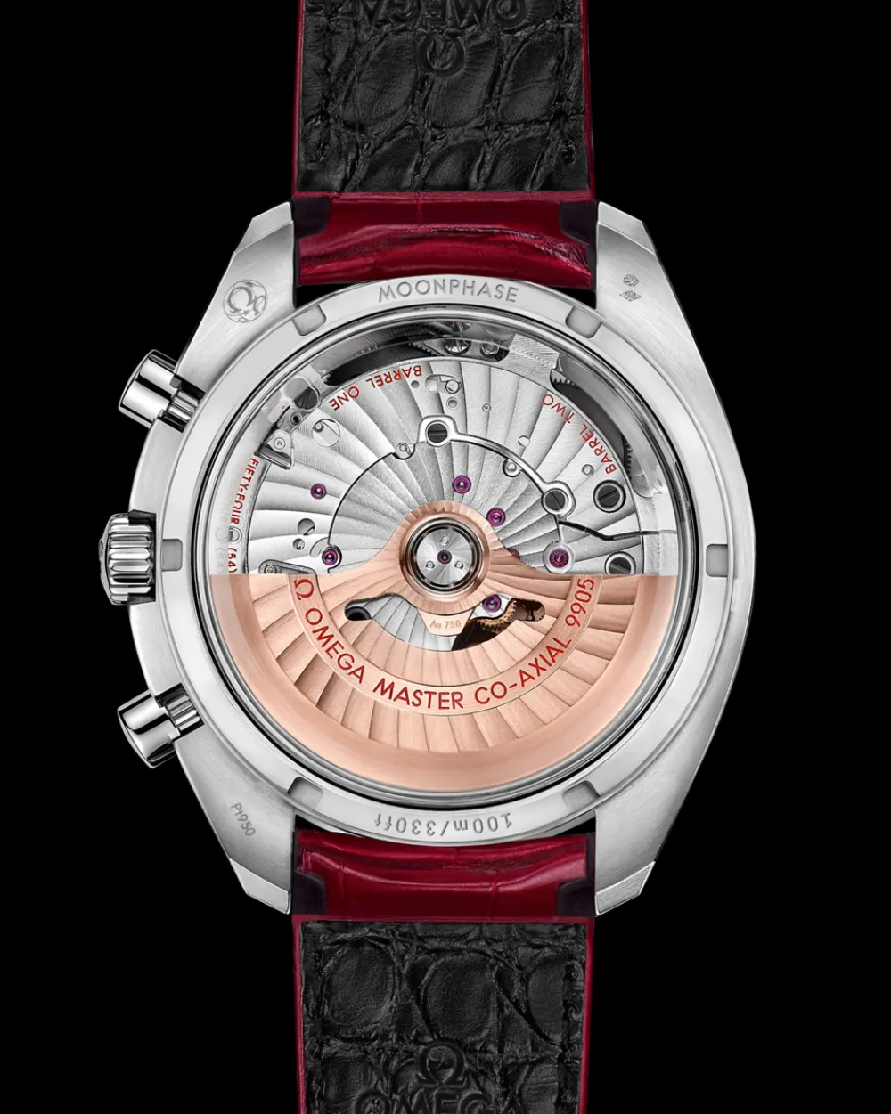 44.25 mm, platinum on leather strap^OMEGA Online
