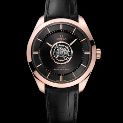 43 mm, Sedna™ gold ‑ Canopus Gold™ on leather strap^OMEGA Online