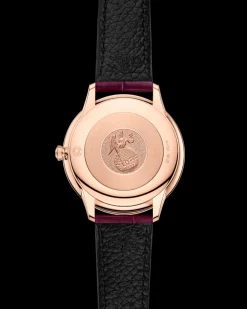 30 mm, Sedna™ gold on leather strap^OMEGA New