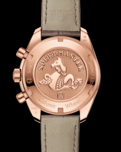 38 mm, Sedna™ gold on leather strap^OMEGA Discount