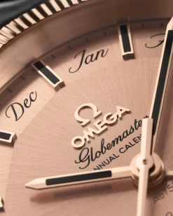 41 mm, Sedna™ gold on leather strap^OMEGA New