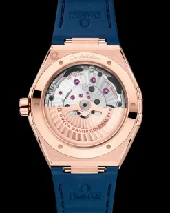 41 mm, Sedna™ gold on leather strap^OMEGA Outlet
