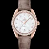 38 mm, Sedna™ gold on leather strap^OMEGA Sale