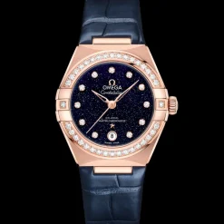 29 mm, Sedna™ gold on leather strap^OMEGA Online