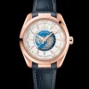 43 mm, Sedna™ gold on leather strap^OMEGA Sale