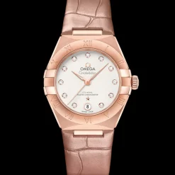 29 mm, Sedna™ gold on leather strap^OMEGA Outlet