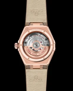 29 mm, Sedna™ gold on leather strap^OMEGA Best