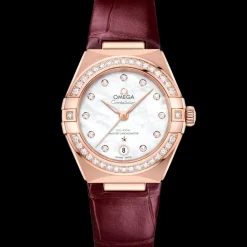 29 mm, Sedna™ gold on leather strap^OMEGA Online