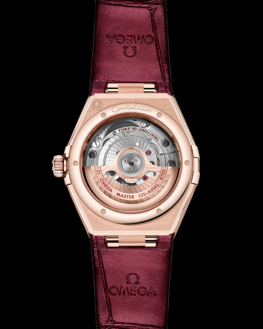 29 mm, Sedna™ gold on leather strap^OMEGA Clearance