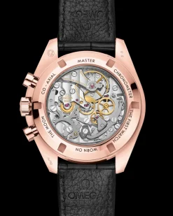 42 mm, Sedna™ gold on leather strap^OMEGA Fashion