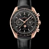 44.25 mm, Sedna™ gold on leather strap^OMEGA Best