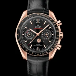 44.25 mm, Sedna™ gold on leather strap^OMEGA Best