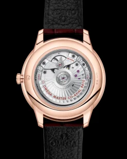 41 mm, Sedna™ gold on leather strap^OMEGA Clearance