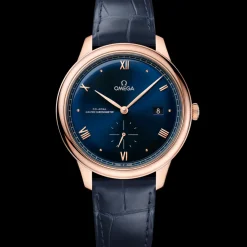 41 mm, Sedna™ gold on leather strap^OMEGA Clearance