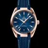41 mm, Sedna™ gold on rubber strap^OMEGA Outlet