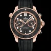 44 mm, Sedna™ gold on rubber strap^OMEGA Best