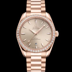 38 mm, Sedna™ gold on Sedna™ gold^OMEGA New