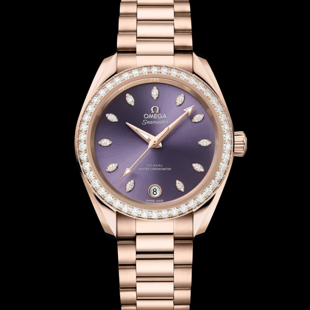 34 mm, Sedna™ gold on Sedna™ gold^OMEGA Hot