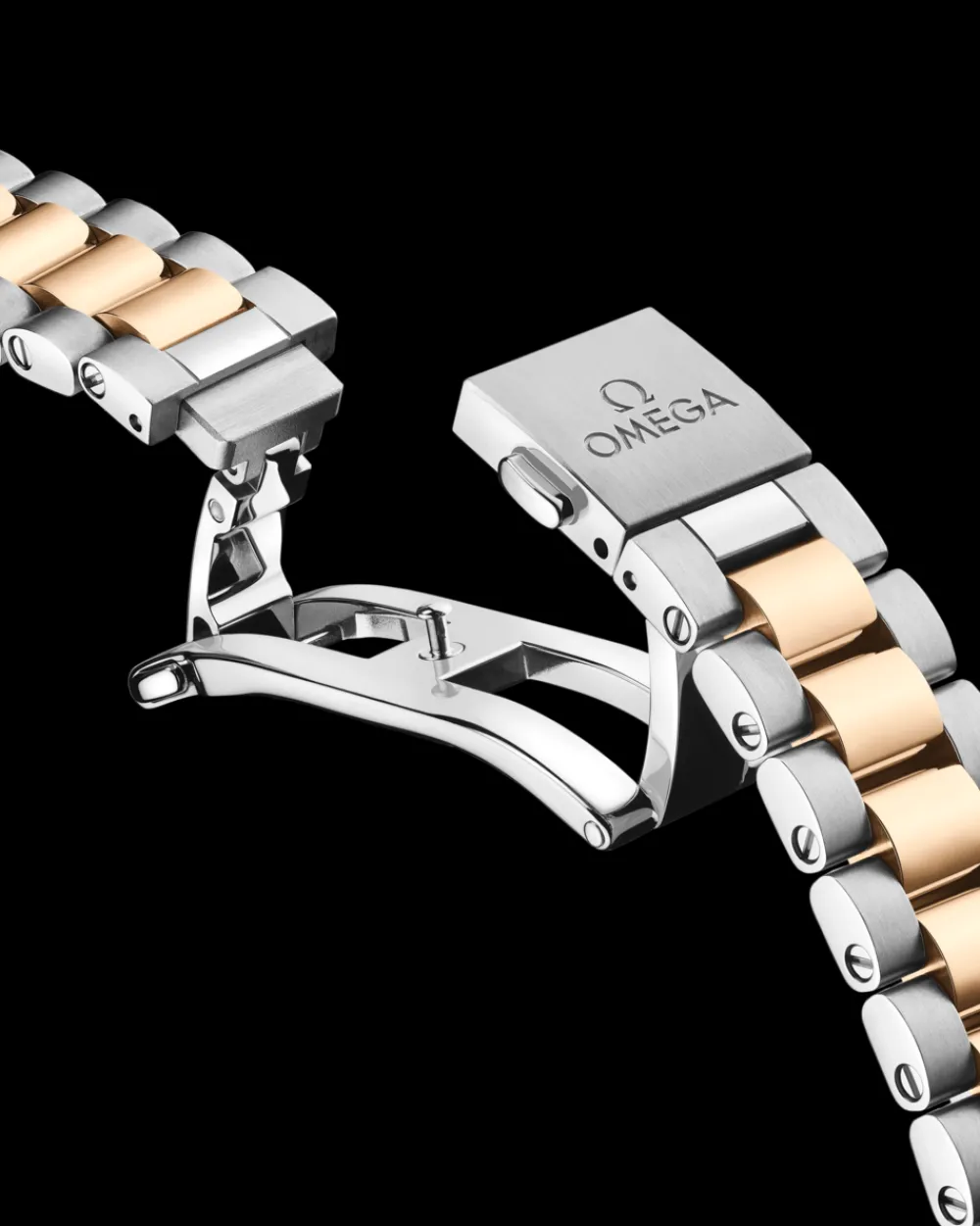 34 mm, steel ‑ Moonshine™ gold on steel ‑ Moonshine™ gold^OMEGA New