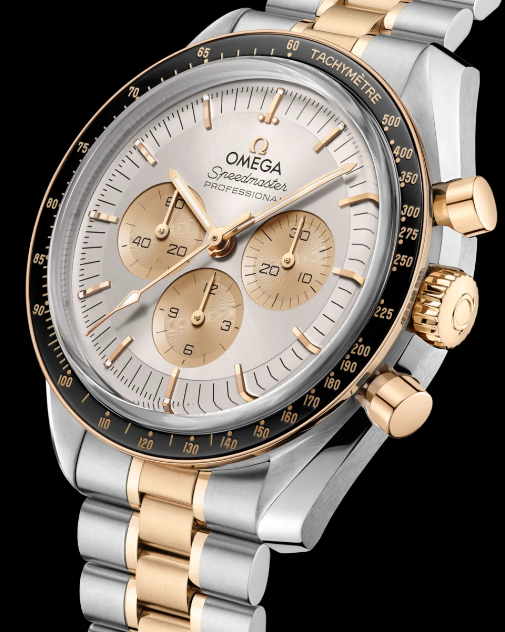 42 mm, steel ‑ Moonshine™ gold on steel ‑ Moonshine™ gold^OMEGA Outlet
