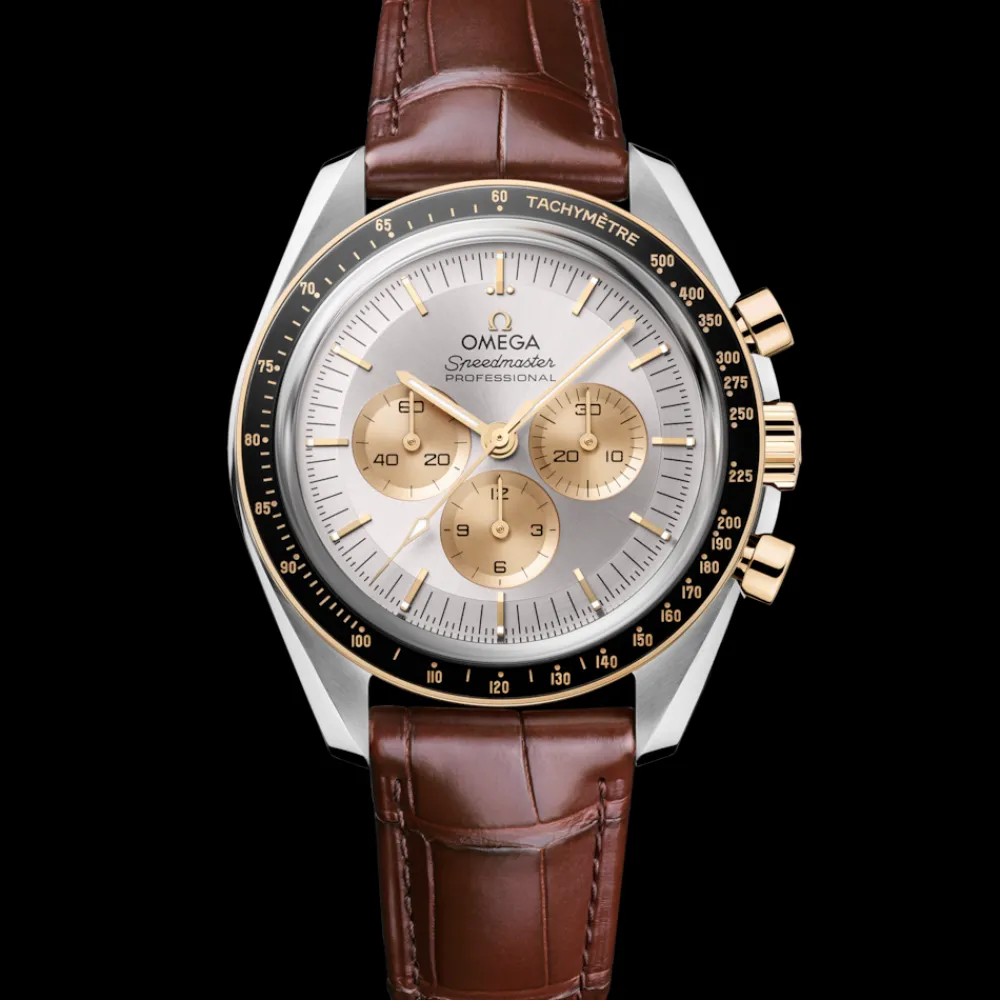 42 mm, steel ‑ Moonshine™ gold on alligator^OMEGA Clearance