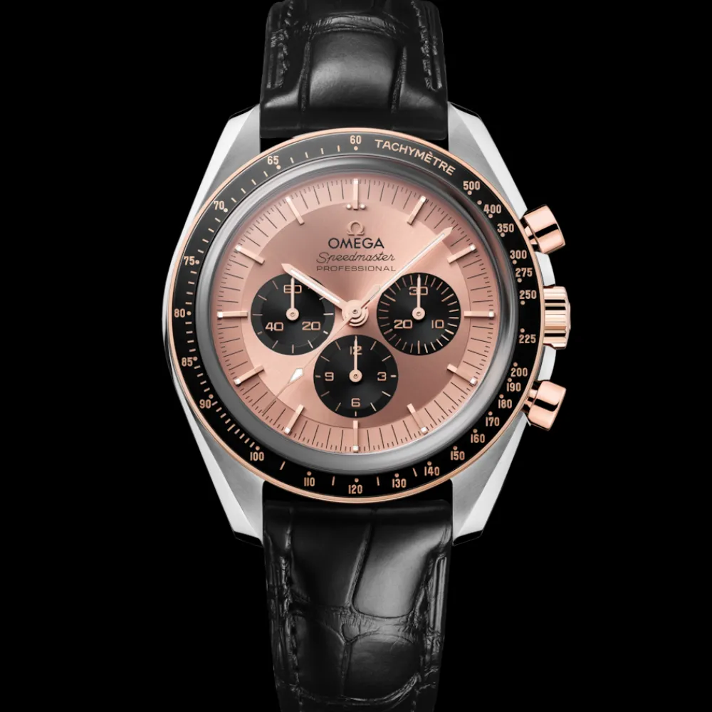 42 mm, steel ‑ Sedna™ gold on alligator^OMEGA Sale