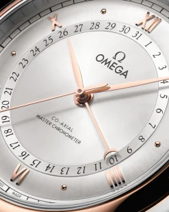 42 mm, steel ‑ Sedna™ gold on alligator^OMEGA Best