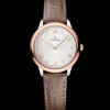 27.5 mm, steel ‑ Sedna™ gold on leather strap^OMEGA Clearance