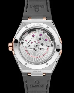 41 mm, steel ‑ Sedna™ gold on leather strap^OMEGA Fashion