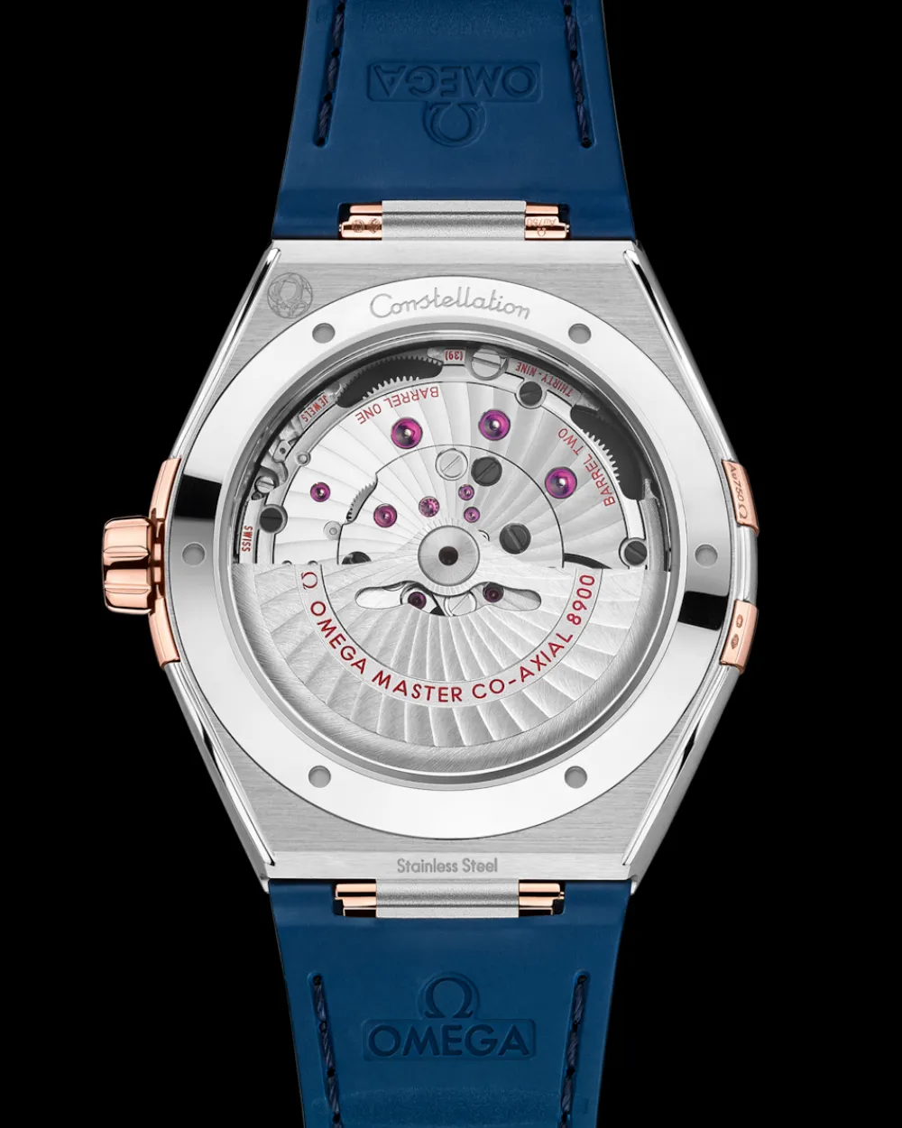 41 mm, steel ‑ Sedna™ gold on leather strap^OMEGA Sale
