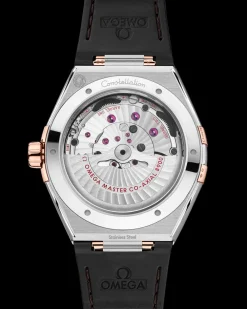 41 mm, steel ‑ Sedna™ gold on leather strap^OMEGA New