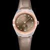 34 mm, steel ‑ Sedna™ gold on leather strap^OMEGA Clearance
