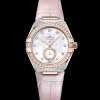 34 mm, steel ‑ Sedna™ gold on leather strap^OMEGA Sale